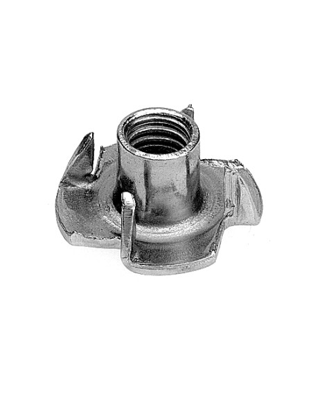 Porca garra M5 alto 8 Aço zinco preto - Parafuso Express