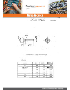 Parafuso cabeça redonda gola quadrada cabeça DIAMANTE M8X70 Aço zinco preto 2