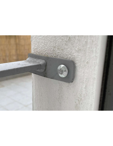 PARAFUSO dobradiça Seguro 2 peças TORX T40 7X50 Aço zinco branco