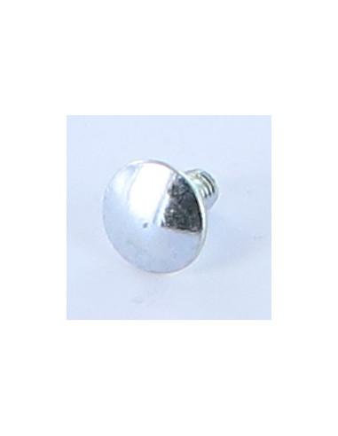 Parafuso cabeça redonda gola quadrada M4X8 gola baixa 2,5 Aço zinco branco