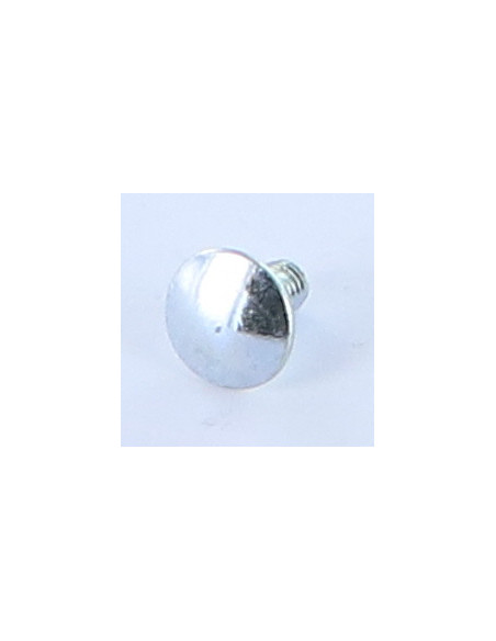 Parafuso cabeça redonda gola quadrada M4X8 gola baixa 2,5 Aço zinco branco