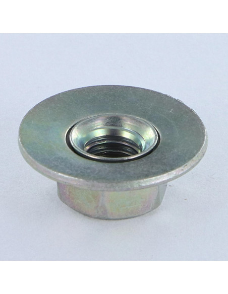 Porca Twolok cs (com arruela de contacto estriada) M5 Rondela M5X14,2X5,8 Aço zinco branco