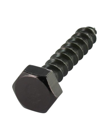 Parafusos Tirefond 8X70 Aço zinco preto - Parafuso Express