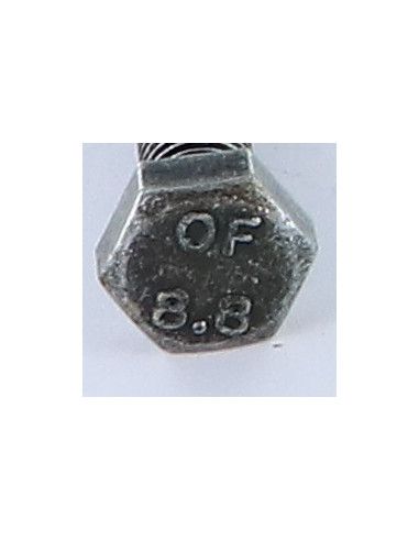 Parafuso de metais cabeça hexagonal M10X100 Classe 8.8 Aço zinco preto