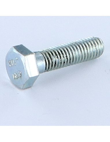 Corpo de parafuso cabeça hexagonal M6X45 roscado sobre 13 classe 10.9 Aço zinco branco