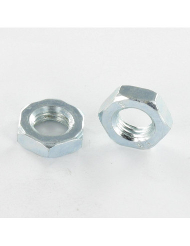 Porca hexagonal baixa hm/contraporca M33 passo de rosca de 200 Aço zinco branco