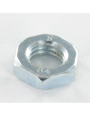 Porca hexagonal baixa hm/contraporca M33 passo de rosca de 200 Aço zinco branco