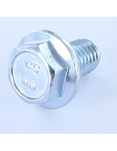 Parafuso de metais cabeça hexagonal M12X40 flange com gola serrilhada Aço zinco branco