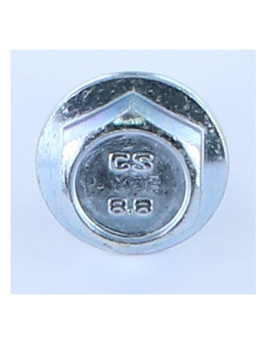Parafuso de metais cabeça hexagonal M12X40 flange com gola serrilhada Aço zinco branco