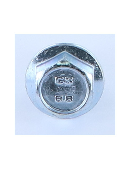Parafuso de metais cabeça hexagonal M12X40 flange com gola serrilhada Aço zinco branco