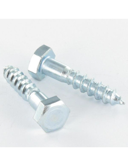 Parafusos Tirefond 10X200 forte resistência à corrosão Aço galvanizado a quente