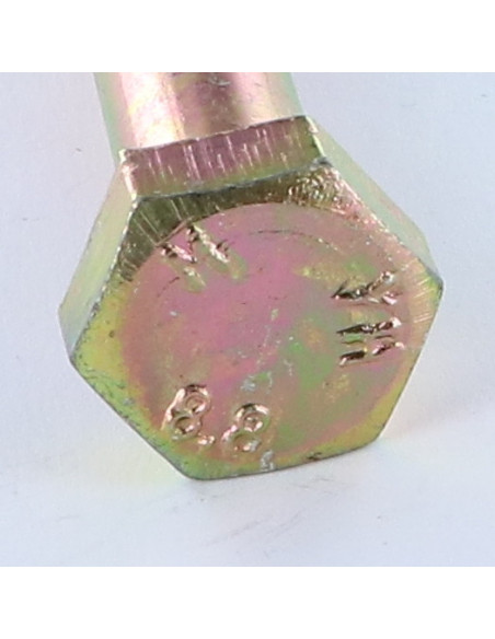 Corpo de parafuso cabeça hexagonal M6X80 Classe 8.8 Dicromato