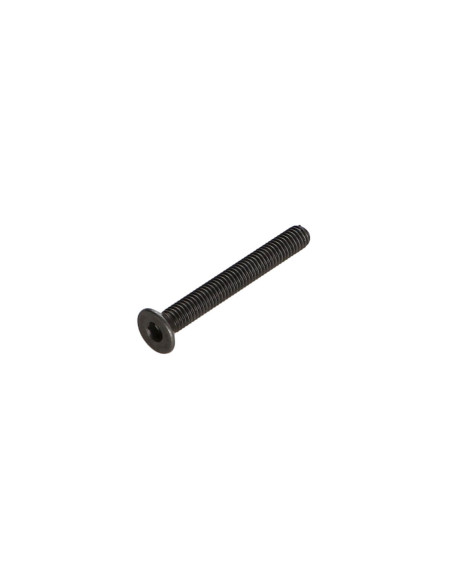 Parafuso de metais cabeça fresada hexagonal oca FHC chave de 5 M8X45 rosca total classe 10.9 Aço bruto