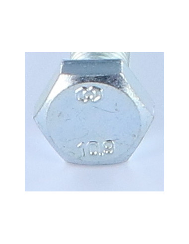 Parafuso de metais cabeça hexagonal M10X40 classe 10.9 rosca total passo de rosca fino passo de rosca de 100 Aço