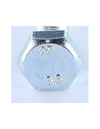 Parafuso de metais cabeça hexagonal M10X20 rosca total Classe 8.8 passo de rosca fino passo de rosca de 125 Aço