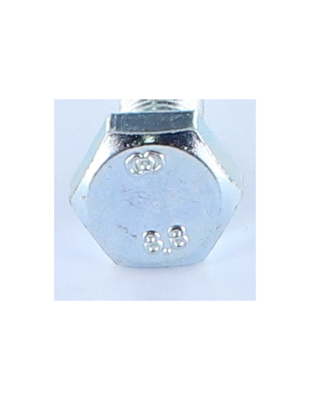 Parafuso de metais cabeça hexagonal M10X20 rosca total Classe 8.8 passo de rosca fino passo de rosca de 125 Aço