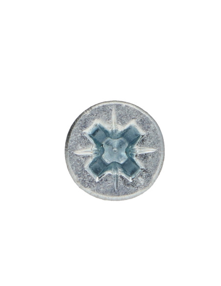 Parafuso de madeira aglomerado PREMIUM cabeça fresada Pozi PZ6 5X40 Aço zinco branco