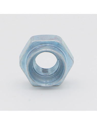 Porca tipo Kalei hexagonal Aço zinco branco M6 espessura de chapa 2MM