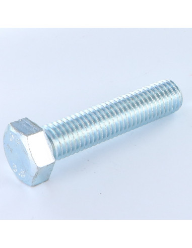 Parafuso de metais cabeça hexagonal M12X65 Classe 8.8 Aço zinco branco