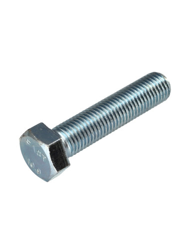 Parafuso de metais cabeça hexagonal M16X55 classe 10.9 Aço zinco branco