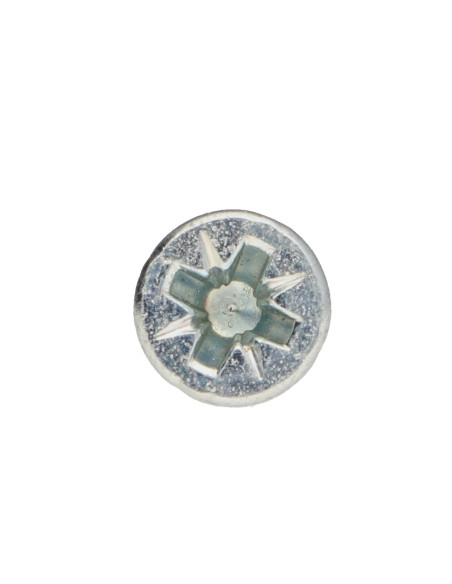 Parafuso de madeira aglomerado PREMIUM cabeça fresada Pozi PZ5 3X20 Aço zinco branco microparafusos
