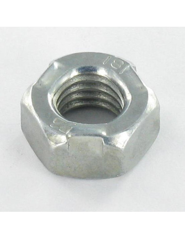Porca autoblocante cabeça METAL classe 8 M8 Aço zinco branco DIN934 Trel