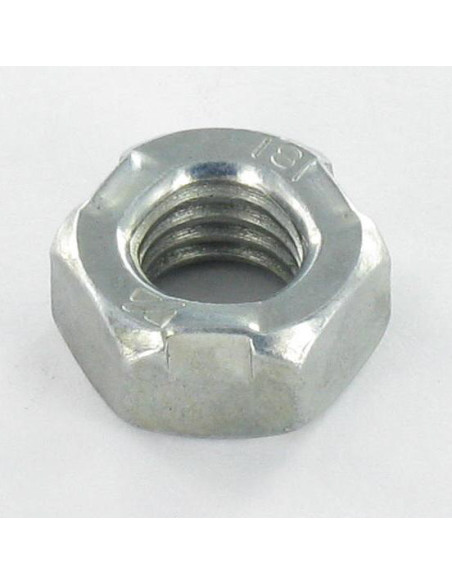 Porca autoblocante cabeça METAL classe 8 M8 Aço zinco branco DIN934 Trel