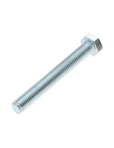 Parafuso de metais cabeça hexagonal M8X90 Classe 6.8 Aço zinco branco 2