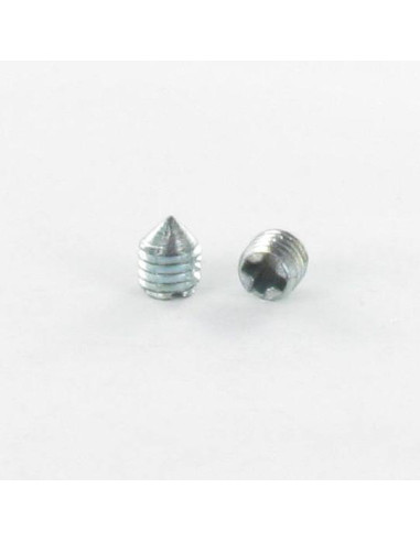 Parafuso de metais sem cabeça phillips M8X10 Zamak Aço zinco branco
