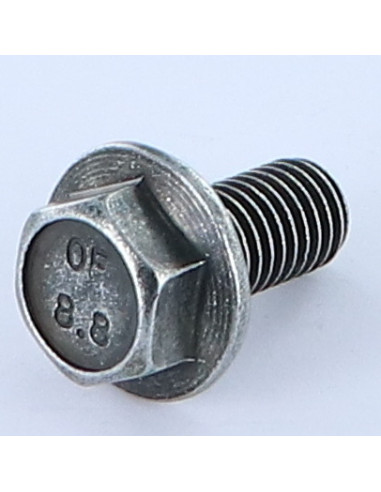 Parafuso de metais cabeça hexagonal M10X20 flange com gola serrilhada Classe 8.8 Aço zinco preto
