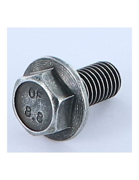 Parafuso de metais cabeça hexagonal M10X20 flange com gola serrilhada Classe 8.8 Aço zinco preto