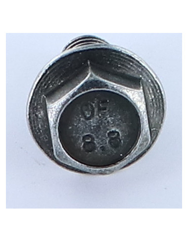 Parafuso de metais cabeça hexagonal M10X20 flange com gola serrilhada Classe 8.8 Aço zinco preto