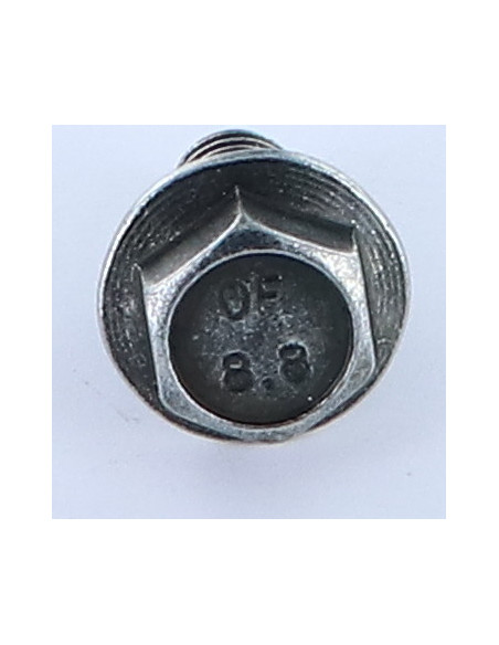 Parafuso de metais cabeça hexagonal M10X20 flange com gola serrilhada Classe 8.8 Aço zinco preto