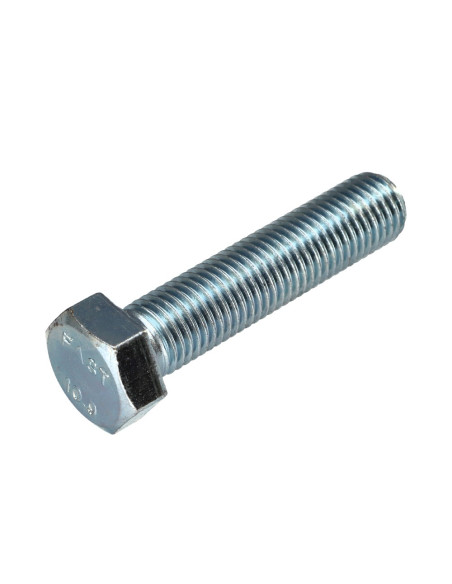 Parafuso de metais cabeça hexagonal M18X50 classe 10.9 Aço zinco branco