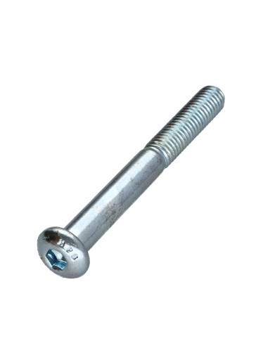 Parafuso de metais Parafuso de Cabeça Oca Sextavada M8X80 rosca parcial classe 10.9 chave de 5 Aço zinco branco