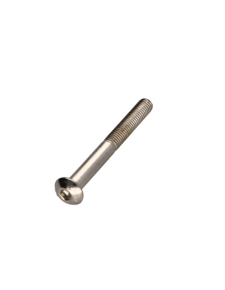 Parafuso de metais Parafuso de Cabeça Oca Sextavada M5X45 rosca parcial classe 10.9 chave de 3 Aço niquelado