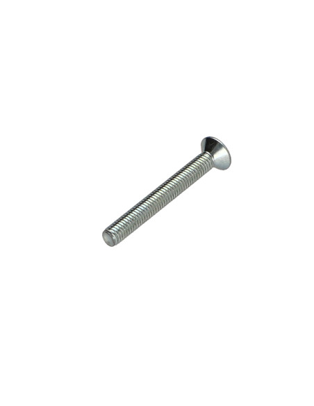 Parafuso de metais cabeça fresada hexagonal oca FHC chave de 10 M16X55 rosca total classe 10.9 Aço zinco branco