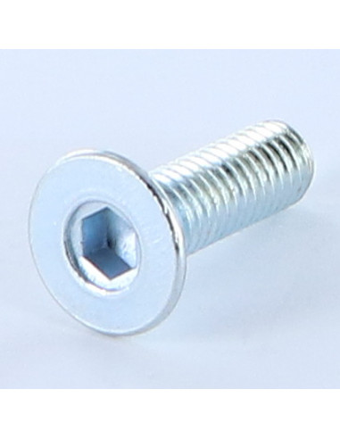 Parafuso de metais cabeça fresada hexagonal oca FHC M6X20 chave de 4 Aço zinco branco