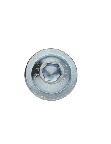 Parafuso de metais cabeça redonda larga hexagonal oco flange com gola chave de 4 M6X16 classe 10.9 ZG+FRF