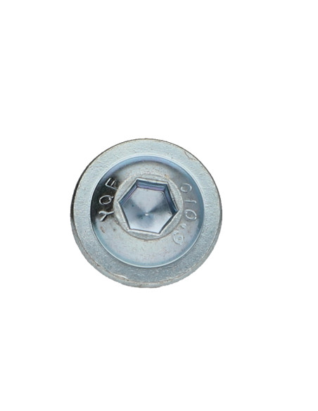 Parafuso de metais cabeça redonda larga hexagonal oco flange com gola chave de 4 M6X16 classe 10.9 ZG+FRF