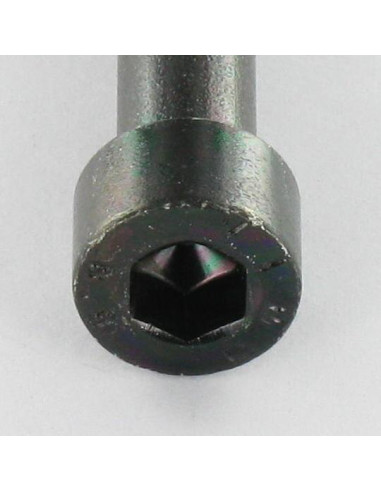 Parafuso de metais Parafuso cabeça oca sextavada M6X60 roscado sobre 24 Classe 8.8 chave de 5 Aço zinco preto