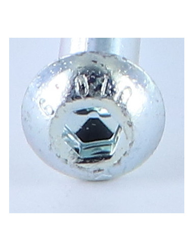 Parafuso de metais Parafuso de Cabeça Oca Sextavada M8X110 roscado sobre 32 classe 10.9 chave de 5 Aço zinco branco