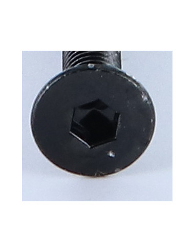 Parafuso de metais cabeça fresada hexagonal oca FHC M6X50 roscado sobre 50 chave de 4 Aço zinco preto