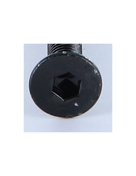 Parafuso de metais cabeça fresada hexagonal oca FHC M6X50 roscado sobre 50 chave de 4 Aço zinco preto