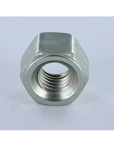 Porca autoblocante sulcada M6 H130 classe 8 Aço zinco branco