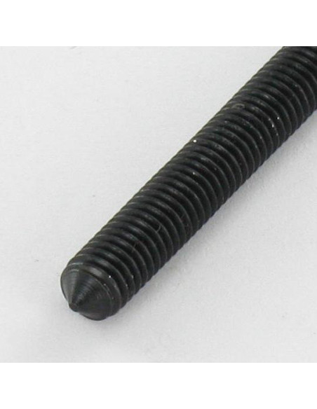 Parafuso de metais sem cabeça sextavado oco chave de 4 M8X18 perno roscado sextavado interior Aço zinco preto