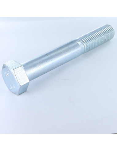 Corpo de parafuso cabeça hexagonal M27X240 Classe 8.8 Aço zinco branco