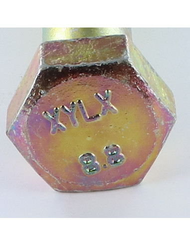 Corpo de parafuso cabeça hexagonal M20X110 Classe 8.8 Dicromato