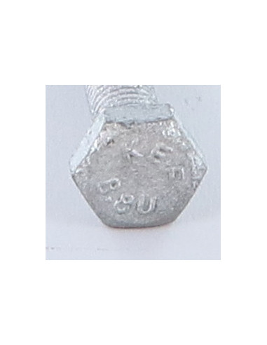 Parafuso de metais cabeça hexagonal M14X30 classe 10.9 Aço bruto