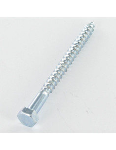 Parafusos Tirefond 10X45 Aço zinco branco - Parafuso Express
